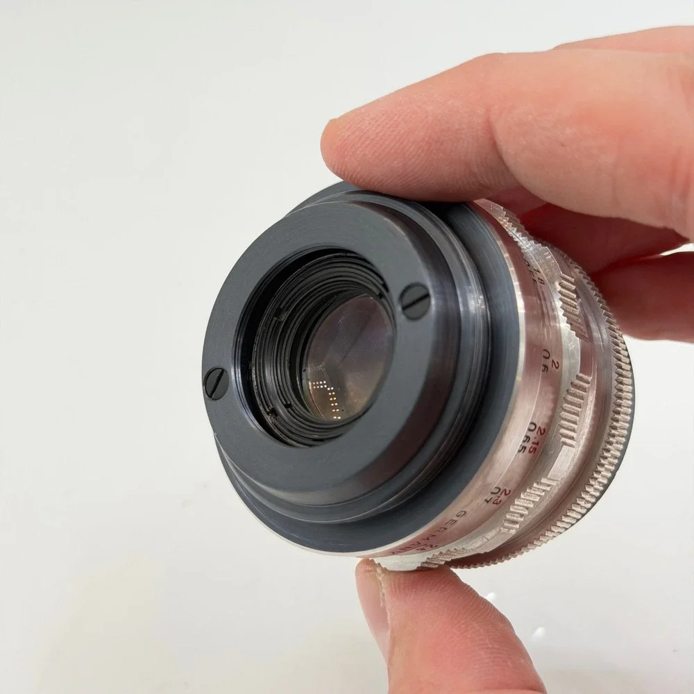 Carl Zeiss Jena Tessar 50mm f2.8 Red T Vintage M42 Lens Silver Germany 3810145